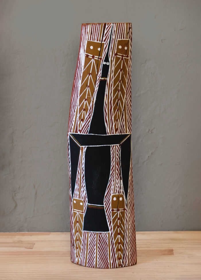 MICHAEL  MUNGULA <br><I>Manburi, Birrinymal ga Burala (Sacred Bones, Catfish and Diving Bird) - Gupapuyŋu</I>
