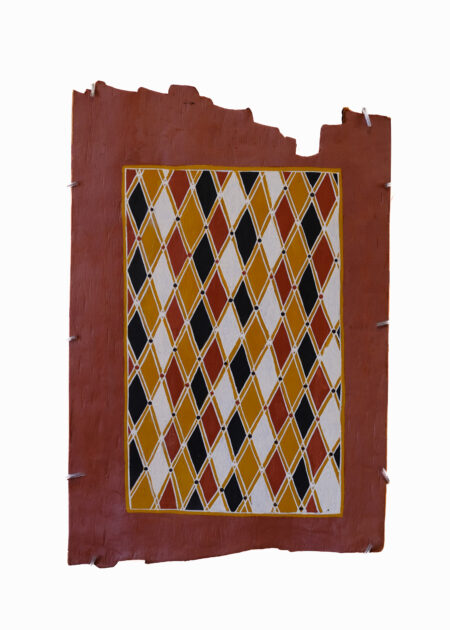 GEORGE  MILAYPUMA <br><I>Guku Ŋäṉitj Djiliwirriw (Honey of Djiliwirri) - Galaŋarr body paint deign - George Milay, Gupapuyŋu, Diamond design, honey bee</I>