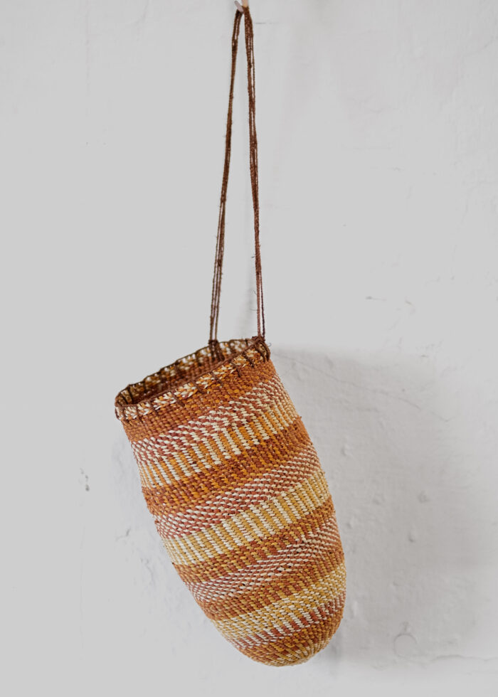 HELEN   GANALMIRRIWUY GARRAWURRA <br><I>Miṉḏirr (conical basket) - Helen Ganalmirriwuy</I>