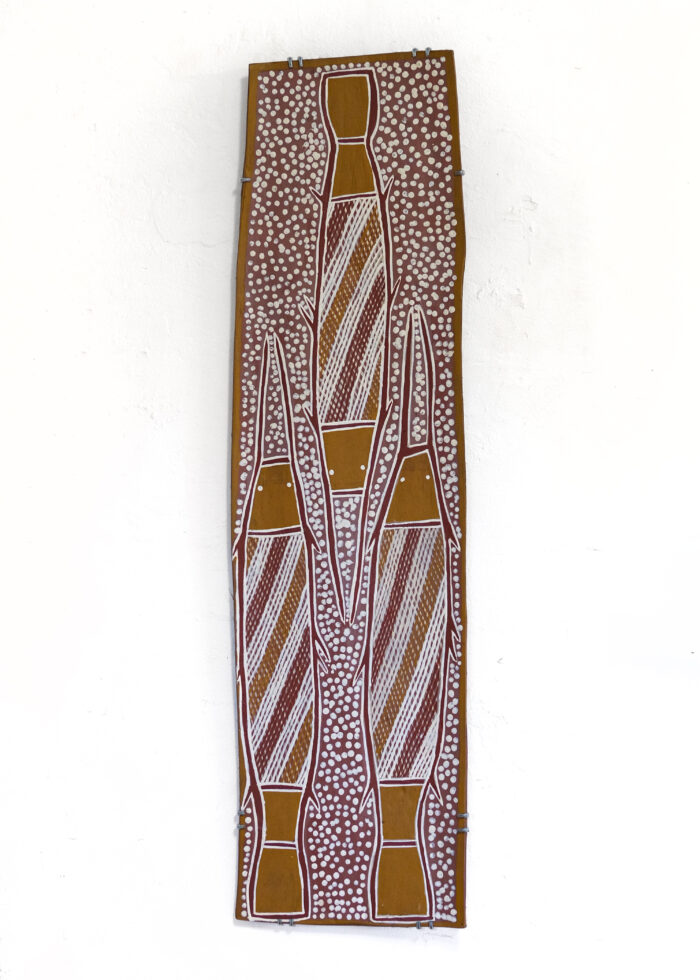JASON  DHAMARANDJI DHAWULUNBULUN <br><I>Marawa (Long-Finned Garfish) - Djambarrpuyŋu (Jason Dhawulunbulun)</I>
