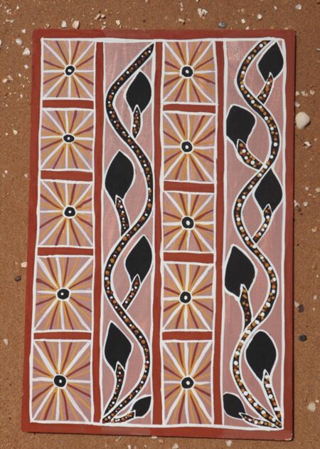 DAVID MABUBU <br><I>Mäḻarra Miny'tji (Mäḻarra Clan Design)</I>