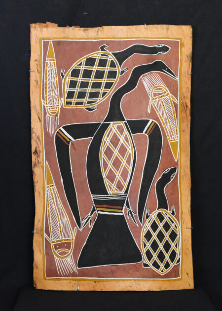 Joe Dhamanydji<br><I>Burala, Nyaŋura ga Manburi (Diving bird, long-neck turtle and catfish)</I>