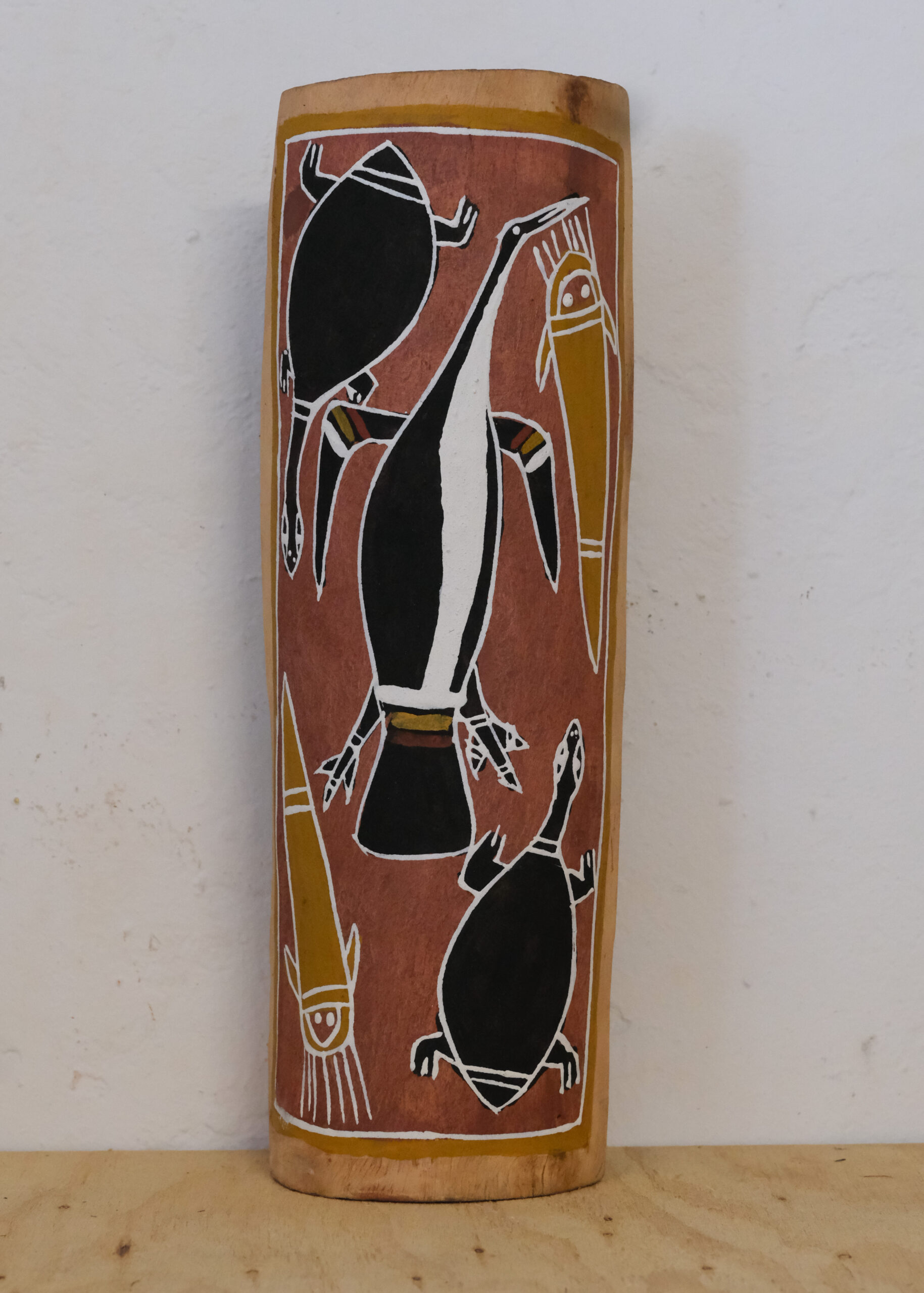 Joe Dhamanydji <br><I>Burala, Nyaŋura ga Manburi (Diving bird, long-neck turtle and catfish)</I>