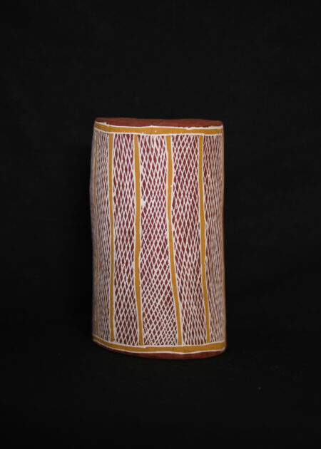 Darryl Yatjany <br><I>Raŋ (White Caps) - Lines of white rärrk</I>