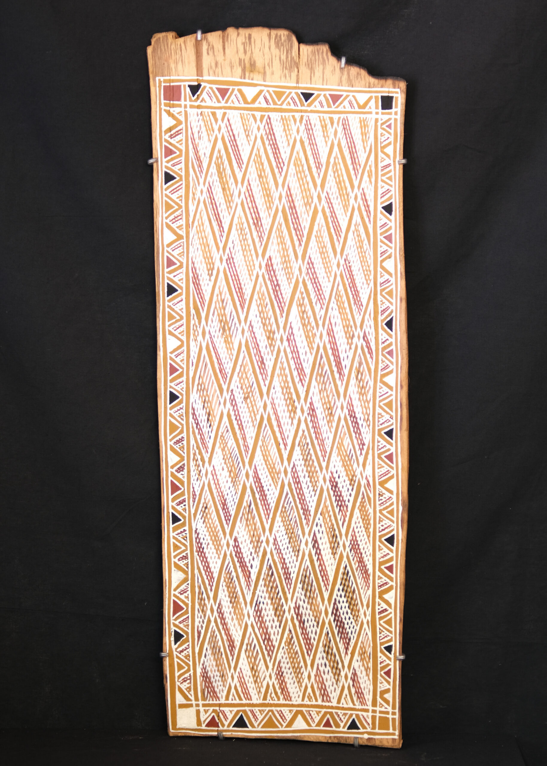 Joe Dhamanydji<br><I>Wuymirri ga Guku (Whale and Native Bee) - Gupapuyŋu, Warramiri, diamond, triangle</I>